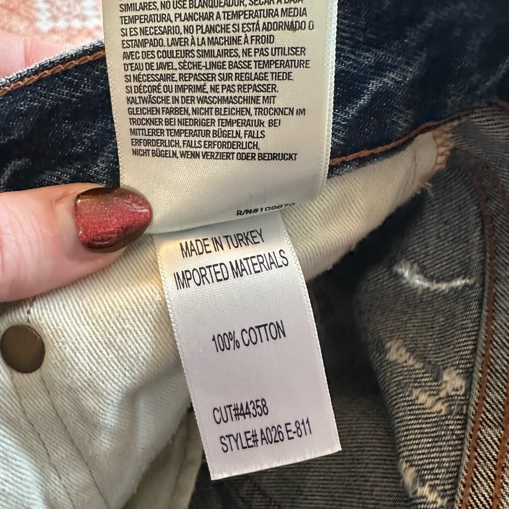 AGOLDE Parker Short in Dark Swapmeet size 25 - Picture 6 of 6